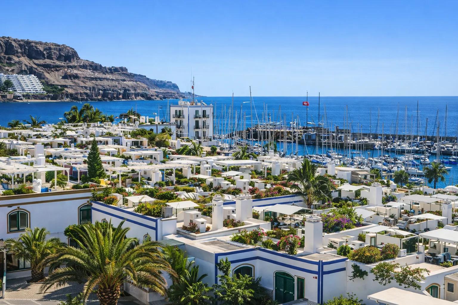 Mogán港,Gran Canaria — 明信片般的港口村庄:迷人、亲切且格外受欢迎。